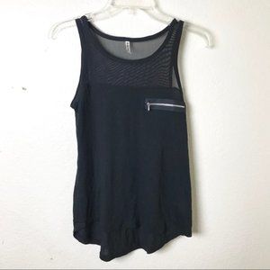 Mesh Tank with Zipper Detail